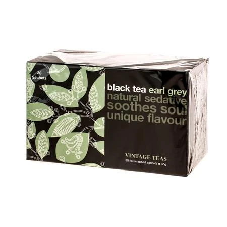 Vintage Teas Juodas Tea Earl Pilkas - 30 teabags