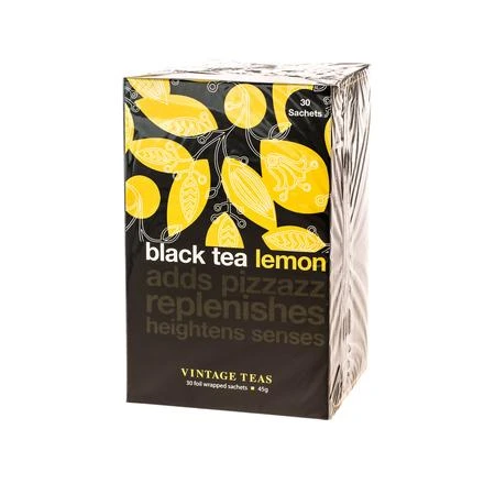 Vintage Teas Juodas Tea Lemon - 30 teabags