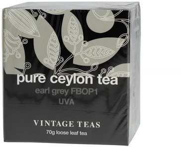 Vintage Teas Vintage Teas Grynas Ceilonas Arbata Juoda arbata Erl Pilka FBOP1 70g