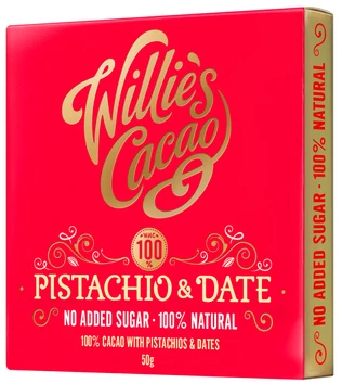 Willie's Cacao - pistacijos ir datulės 50g