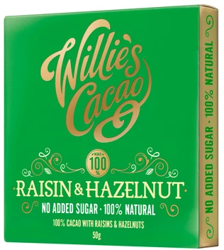 Willie's Cacao - Raisin & Hazelnut 50g