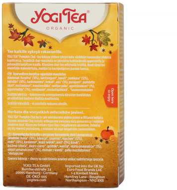 Yogi Tea - Pumpkin Chai - BIO 17 Tea Bags