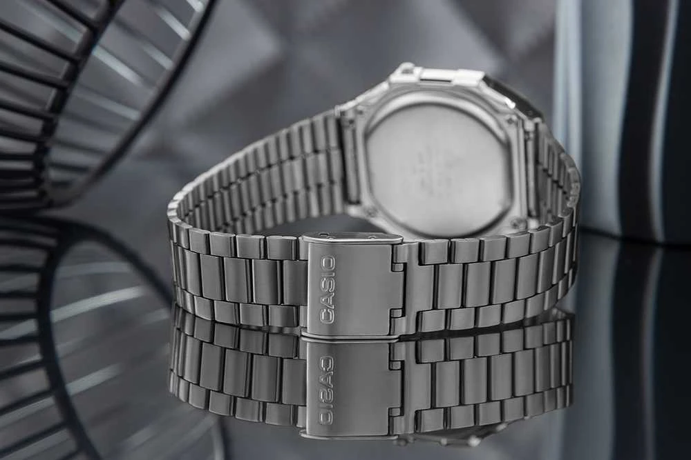 Vyriškas laikrodis CASIO A168WGG-1BDF (zd088d) - KLASYKA + BOX
