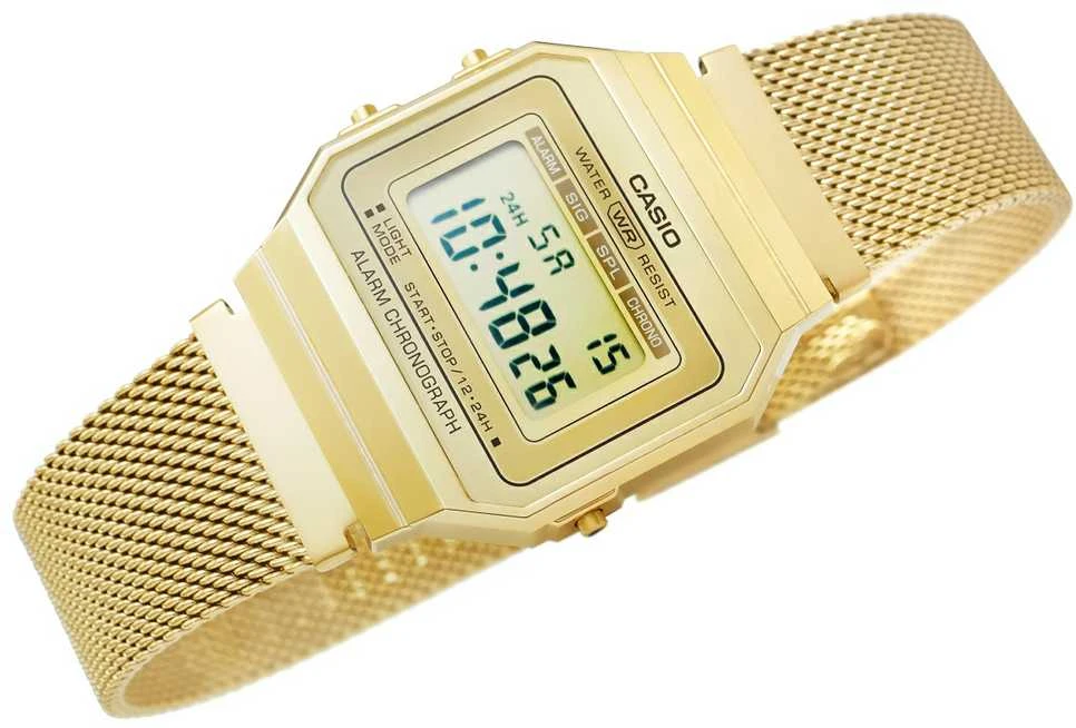 Unisex Casio Retro Vintage laikrodis A700WMG-9A + DĖŽUTĖ