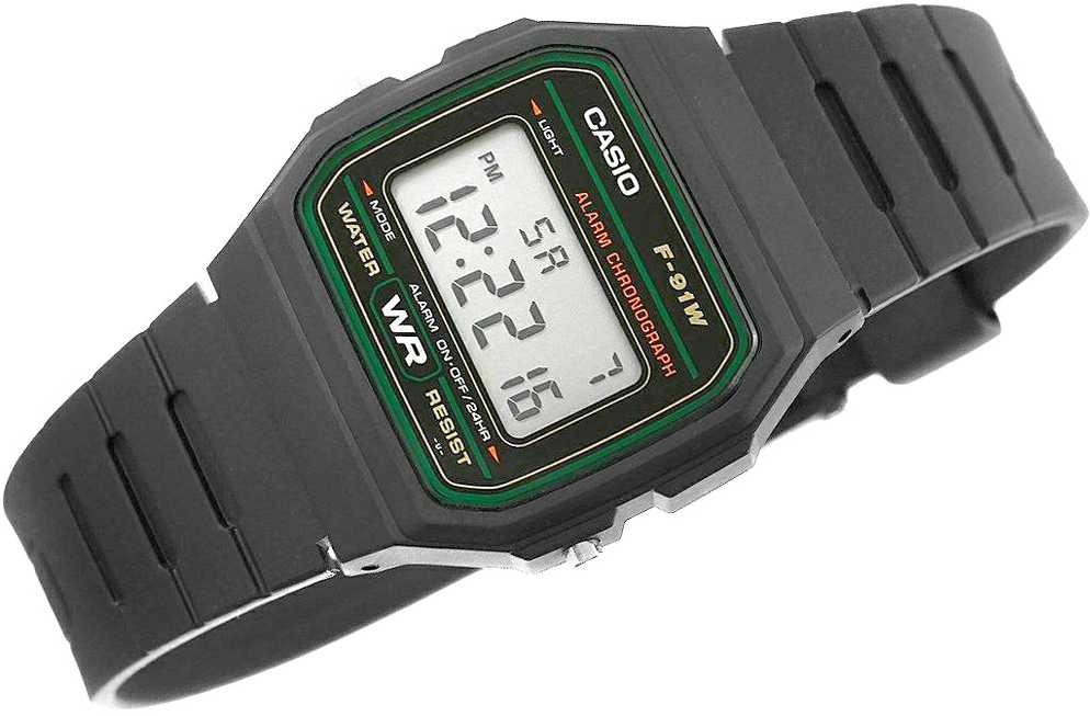Laikrodis vyrams CASIO F-91WM-3DG (zd102c) + dėžutė