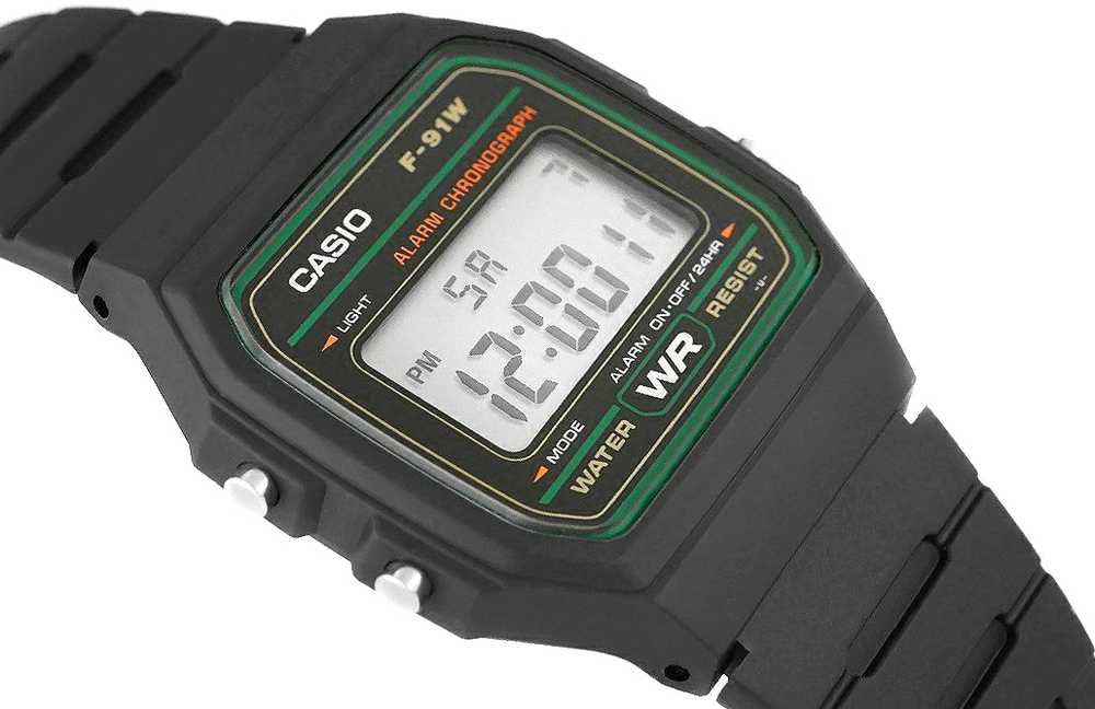 Laikrodis vyrams CASIO F-91WM-3DG (zd102c) + dėžutė
