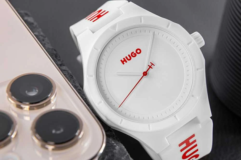 Hugo Boss Vyriškas laikrodis HUGO Lit For Him Baltas 1530345 + BOX