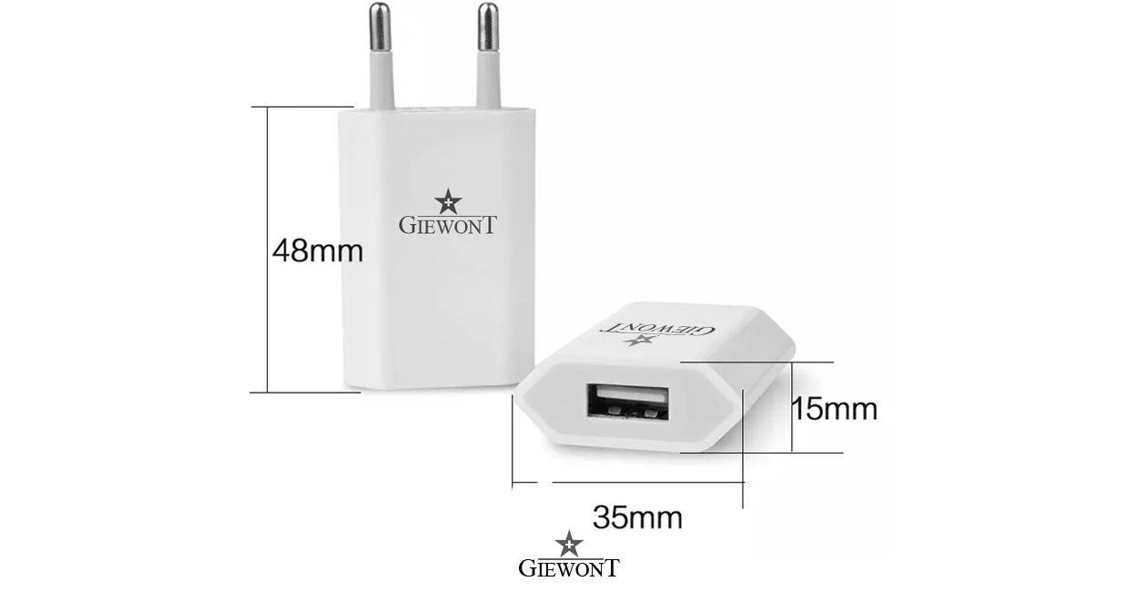 Išmaniojo laikrodžio įkroviklis Giewont USB 5V 1A (GWL1), Baltos spalvos