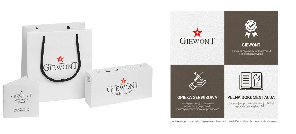Išmanusis laikrodis Giewont GW330-4, rožinė/juoda