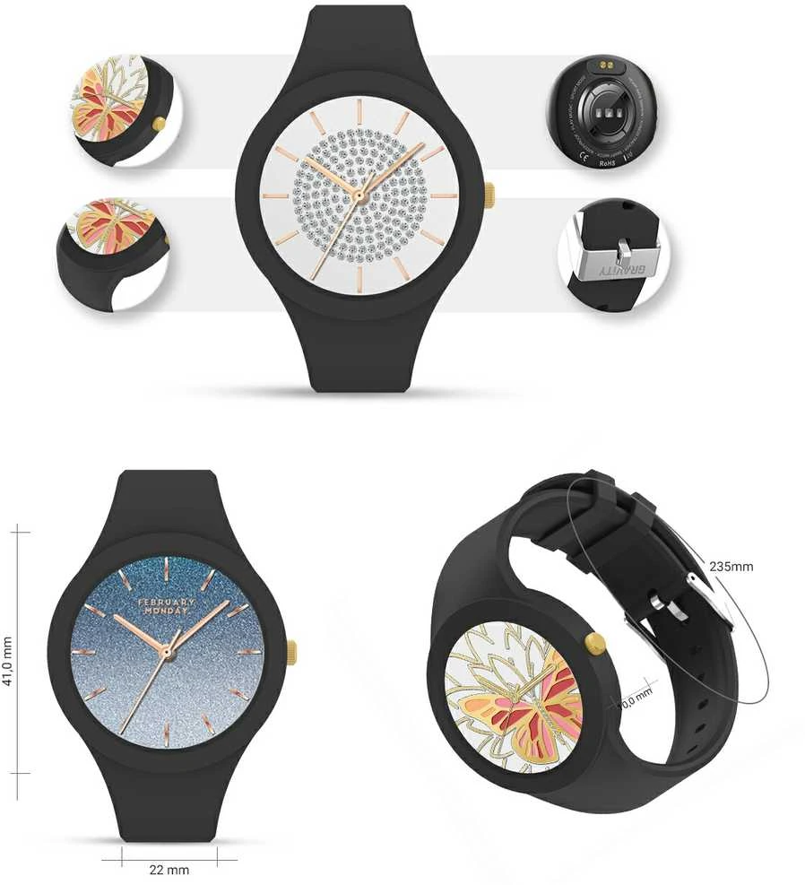 Išmanusis laikrodis DAMSKI GRAVITY GT14-3 - ROZMOWY BLUETOOTH, WŁASNE TARCZE (sg026c)