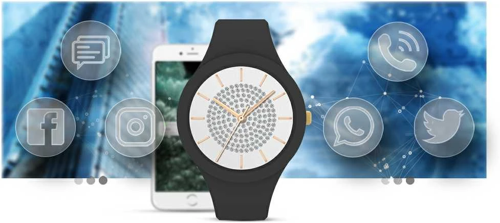 Išmanusis laikrodis DAMSKI GRAVITY GT14-3 - ROZMOWY BLUETOOTH, WŁASNE TARCZE (sg026c)