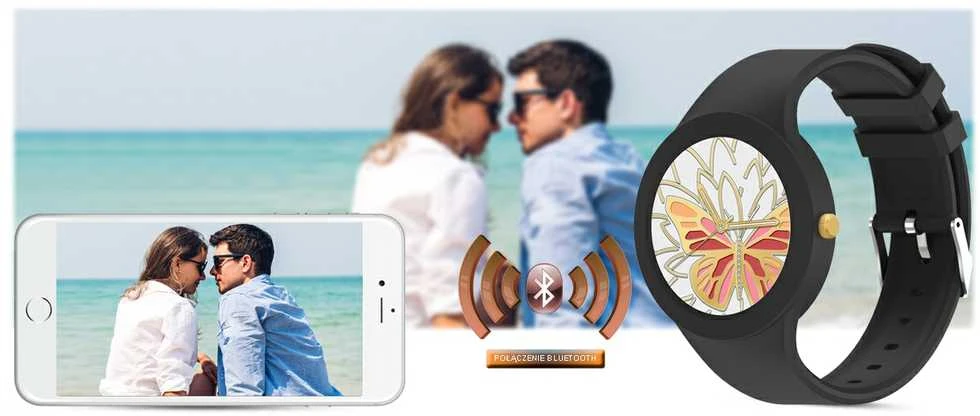 Išmanusis laikrodis DAMSKI GRAVITY GT14-3 - ROZMOWY BLUETOOTH, WŁASNE TARCZE (sg026c)