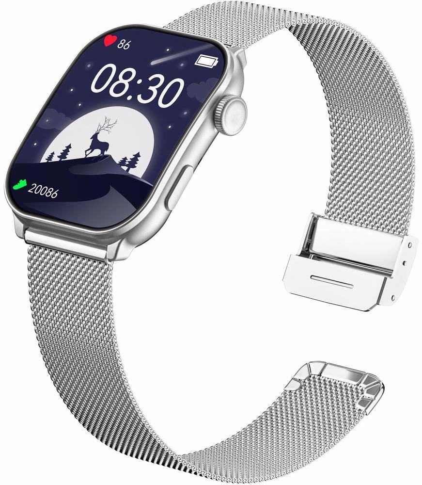 Išmanusis laikrodis UNISEX GRAVITY GT28-10 - BLUETOOTH POKALBIAI, PAPILDOMAS DIRŽELIS (sg037j)
