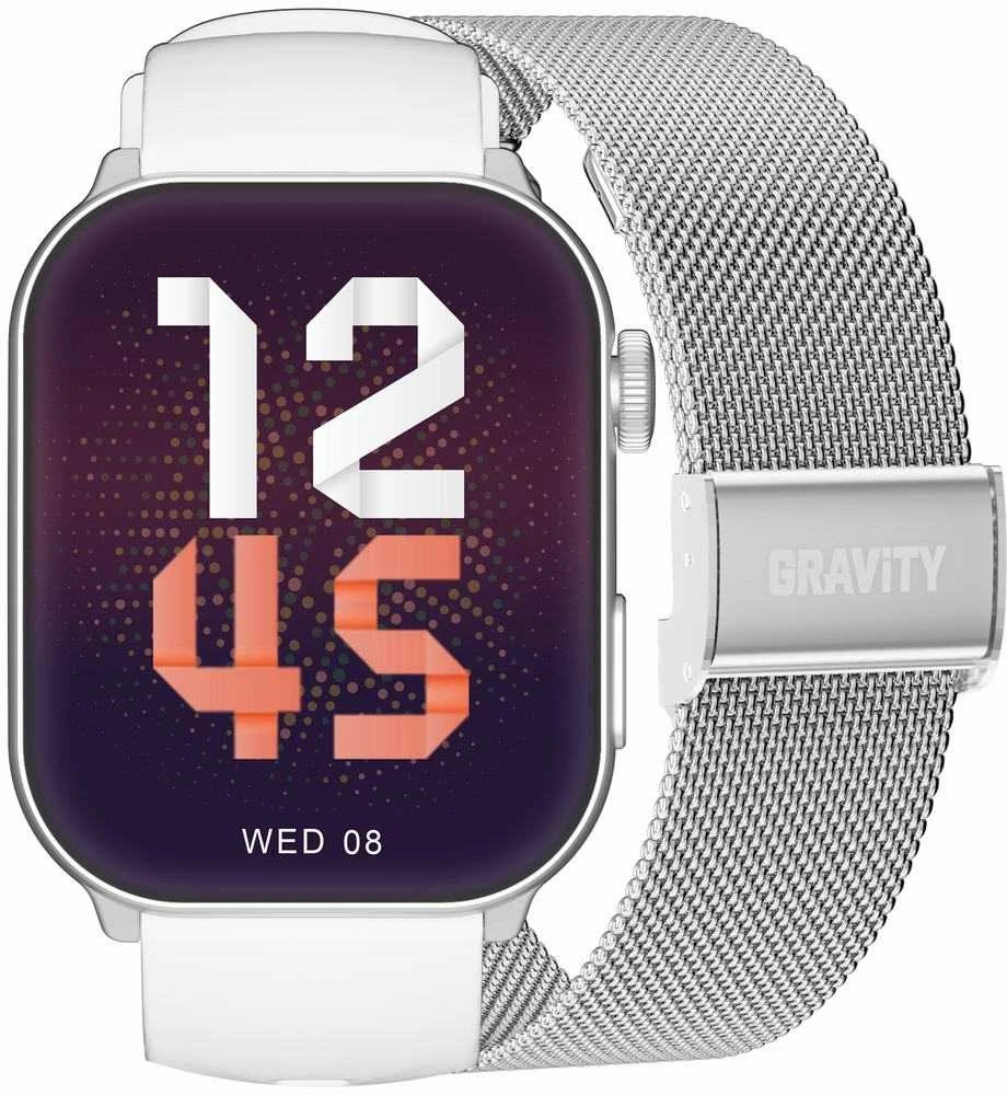 Išmanusis laikrodis UNISEX GRAVITY GT28-10 - BLUETOOTH POKALBIAI, PAPILDOMAS DIRŽELIS (sg037j)