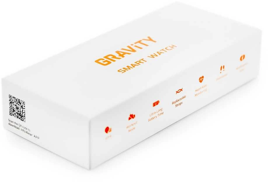 Išmanusis laikrodis UNISEX GRAVITY GT28-9 - ROZMOWY BLUETOOTH, DODATKOWY PASEK (sg037i)