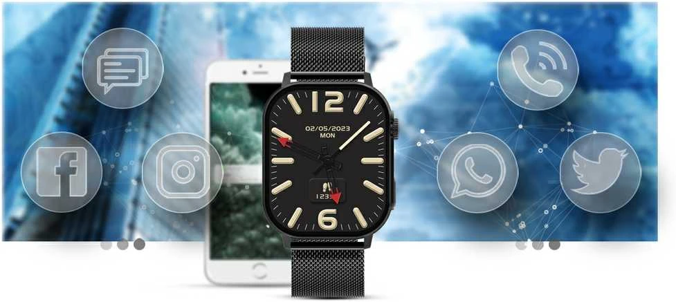 Išmanusis laikrodis UNISEX GRAVITY GT15-3 - BLUETOOTH CONNECTIONS, ADDITIONAL PASSAGE (sg029c)