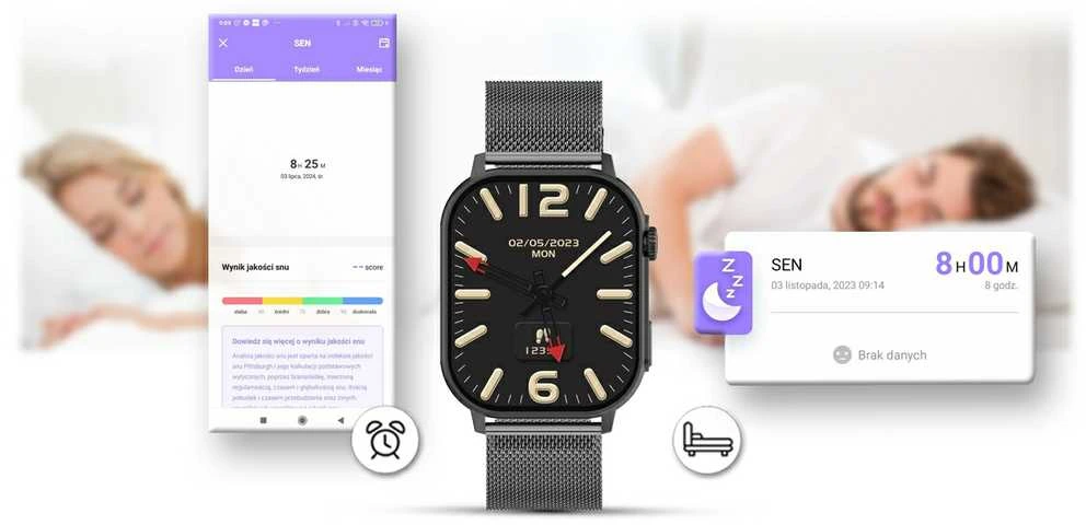 Išmanusis laikrodis UNISEX GRAVITY GT15-4 - ROZMOWY BLUETOOTH, DODATKOWY PASEK (sg029d)