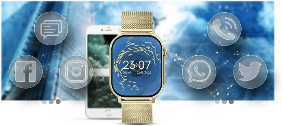 Išmanusis laikrodis UNISEX GRAVITY GT15-6 - BLUETOOTH RYŠIAI, PAPILDOMAS PRAĖJIMAS (sg029f)