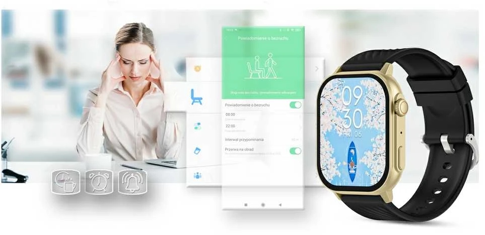 Išmanusis laikrodis UNISEX GRAVITY GT15-6 - BLUETOOTH RYŠIAI, PAPILDOMAS PRAĖJIMAS (sg029f)