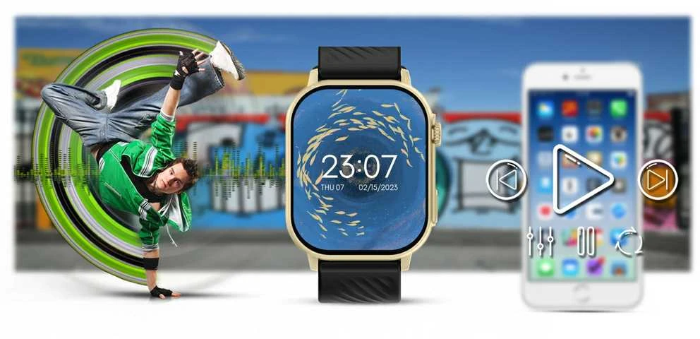 Išmanusis laikrodis UNISEX GRAVITY GT15-6 - BLUETOOTH RYŠIAI, PAPILDOMAS PRAĖJIMAS (sg029f)