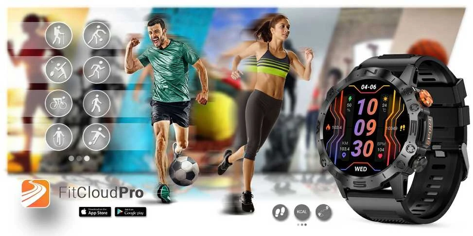 GRAVITY GT20-3 MEN'S Išmanusis laikrodis - AMOLED, ADDITIONAL BELT (sg024c)