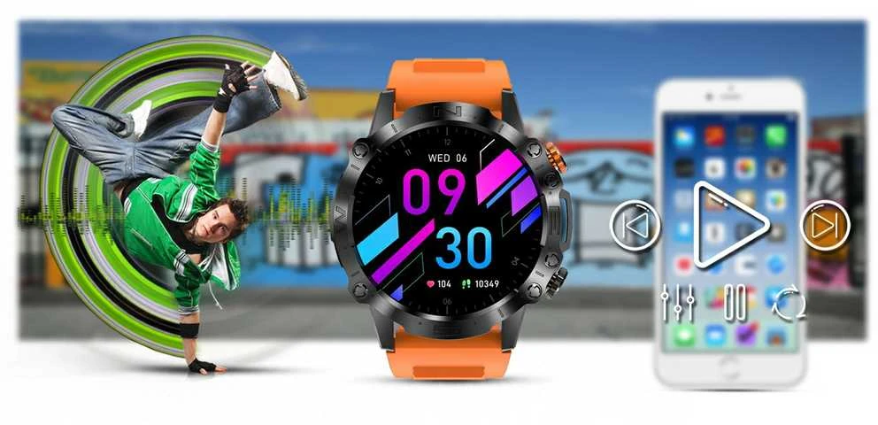 GRAVITY GT20-3 MEN'S Išmanusis laikrodis - AMOLED, ADDITIONAL BELT (sg024c)
