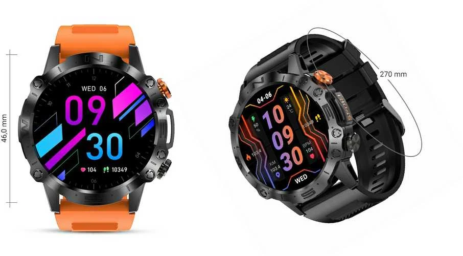 GRAVITY GT20-3 MEN'S Išmanusis laikrodis - AMOLED, ADDITIONAL BELT (sg024c)