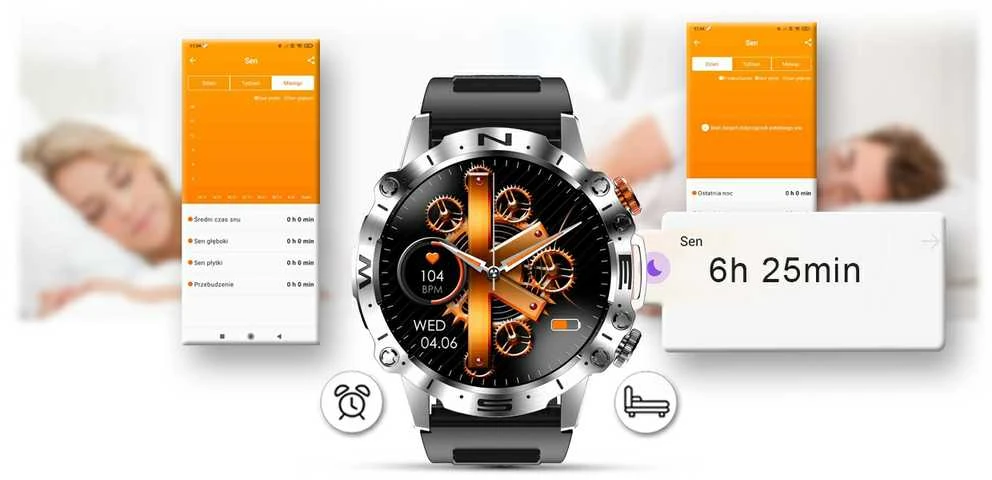 GRAVITY GT20-4 MEN'S Išmanusis laikrodis - AMOLED, ADDITIONAL BELT (sg024d)