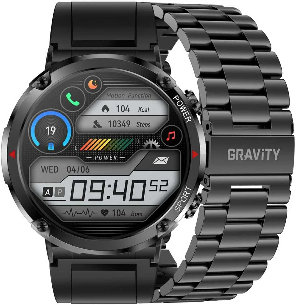 GRAVITY GT21-1 VYRIŠKAS Išmanusis laikrodis - BLUETOOTH CALL, PAPILDOMAS DIRŽAS (sg025a)