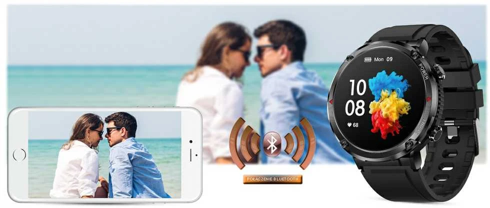 Išmanusis laikrodis MĘSKI GRAVITY GT21-5 - BLUETOOTH CALL, DODATKOWY PASEK (sg025e)