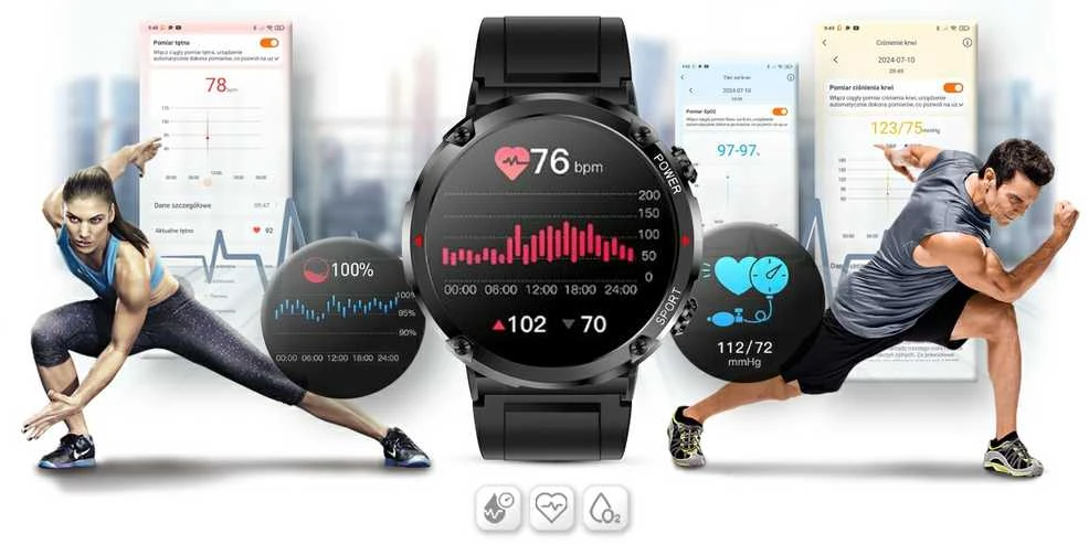 Išmanusis laikrodis MĘSKI GRAVITY GT21-5 - BLUETOOTH CALL, DODATKOWY PASEK (sg025e)