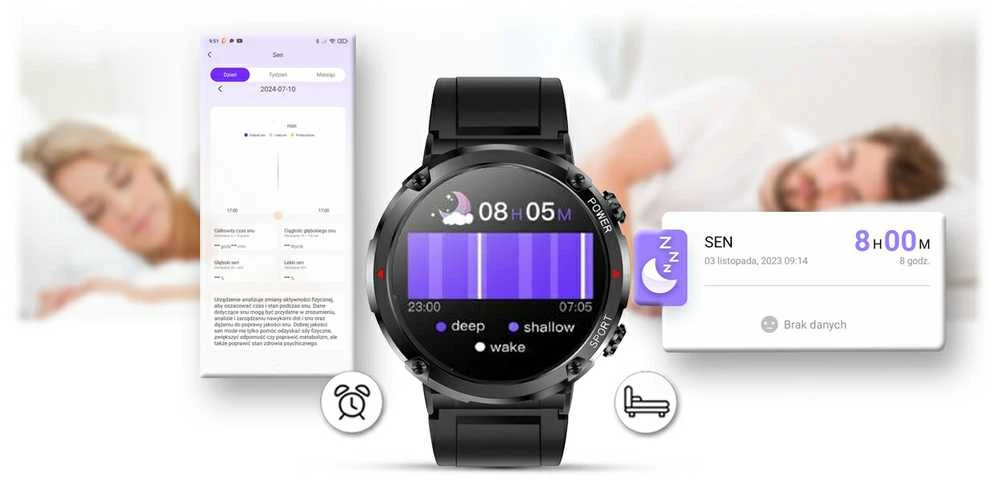 Išmanusis laikrodis MĘSKI GRAVITY GT21-5 - BLUETOOTH CALL, DODATKOWY PASEK (sg025e)