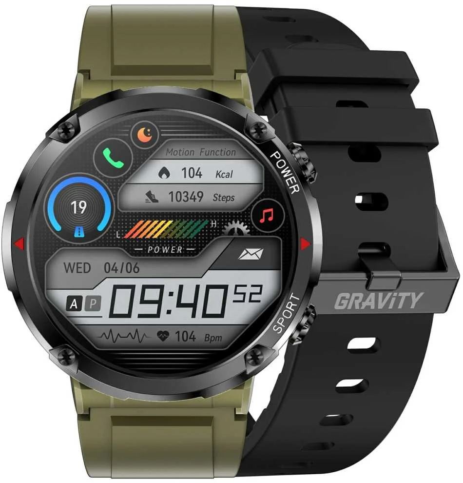 Išmanusis laikrodis MĘSKI GRAVITY GT21-7 - BLUETOOTH CALL, DODATKOWY PASEK (sg025g)