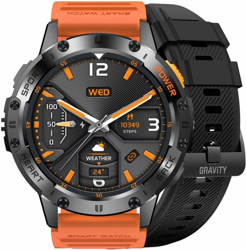 GRAVITY GT22-3 MEN'S Išmanusis laikrodis - AMOLED, ADDITIONAL BELT (sg030c)