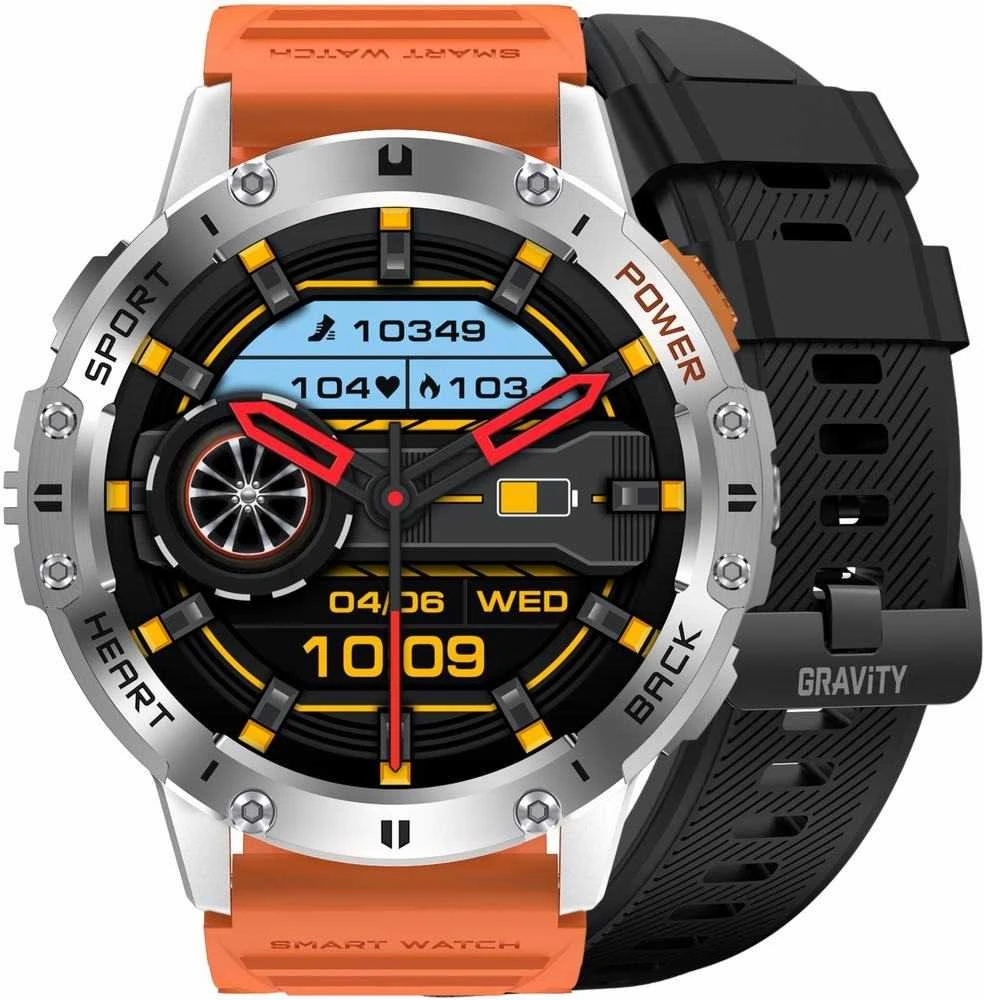 GRAVITY GT22-4 MEN'S Išmanusis laikrodis - AMOLED, ADDITIONAL BELT (sg030d)