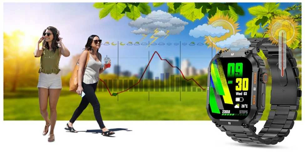 Išmanusis laikrodis Gravity GT6-2, Juodos spalvos