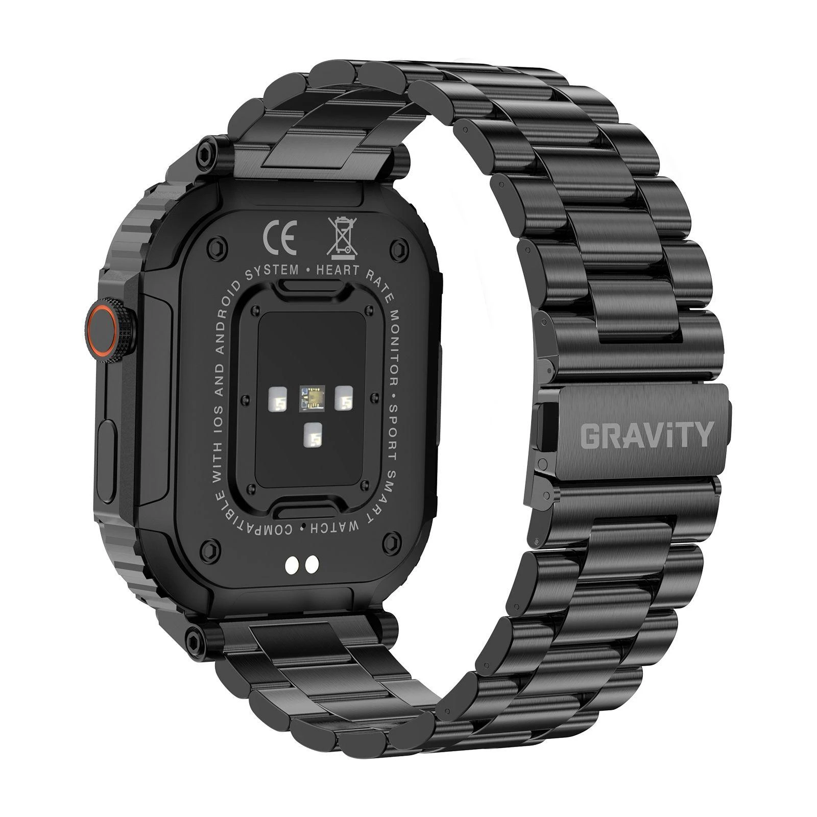 Išmanusis laikrodis Gravity GT6-2, Juodos spalvos