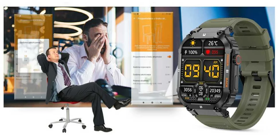 Išmanusis laikrodis vyrams Gravity GT6-6 - Skambinimo funkcija, MONITORIUS SNU (sg020f)