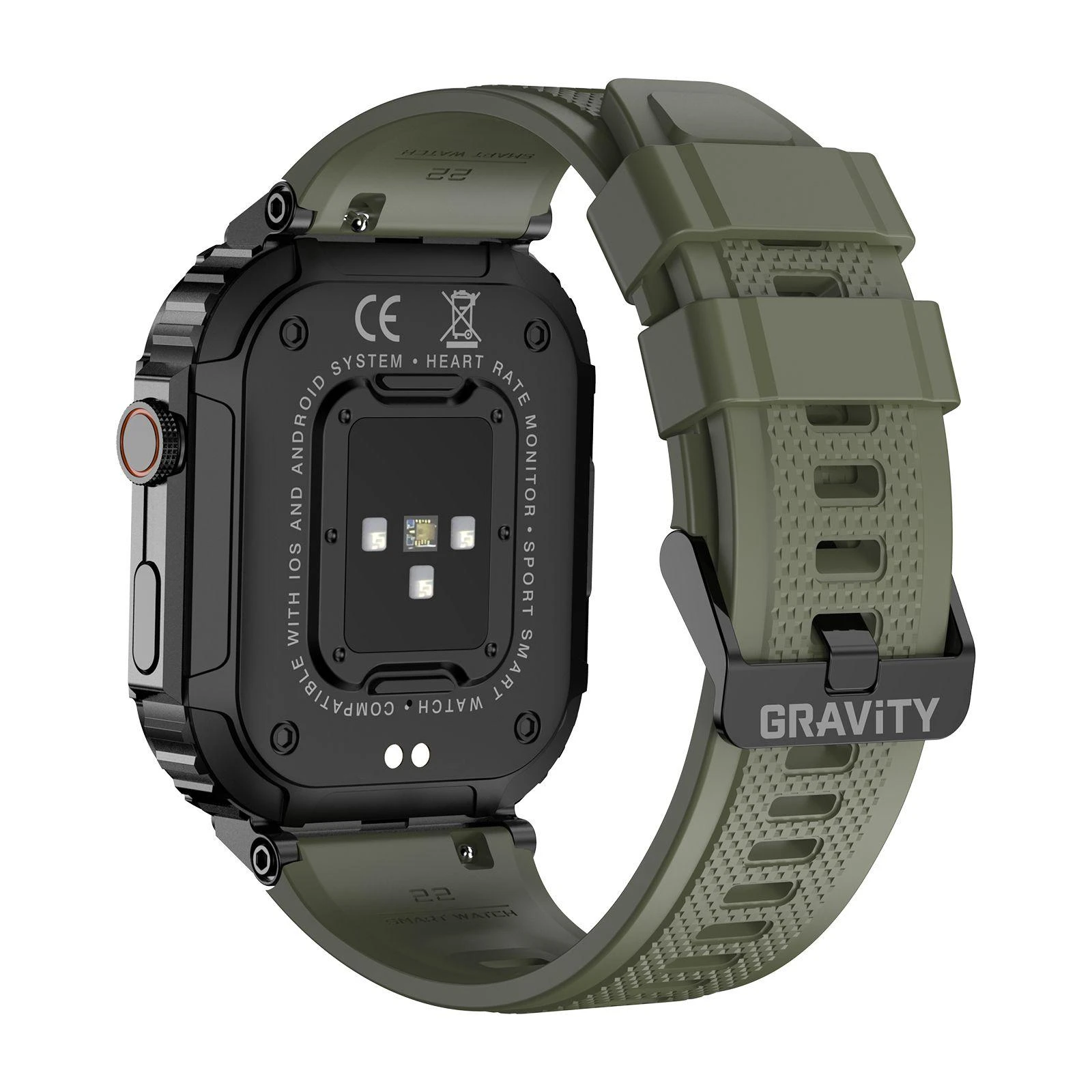 Išmanusis laikrodis vyrams Gravity GT6-6 - Skambinimo funkcija, MONITORIUS SNU (sg020f)