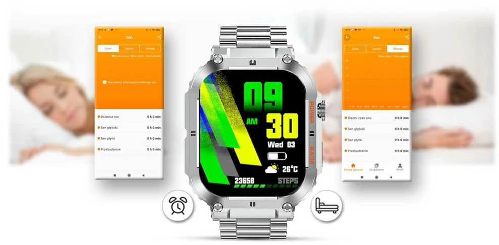 Išmanusis laikrodis Gravity GT6-7, Sidabro spalvos