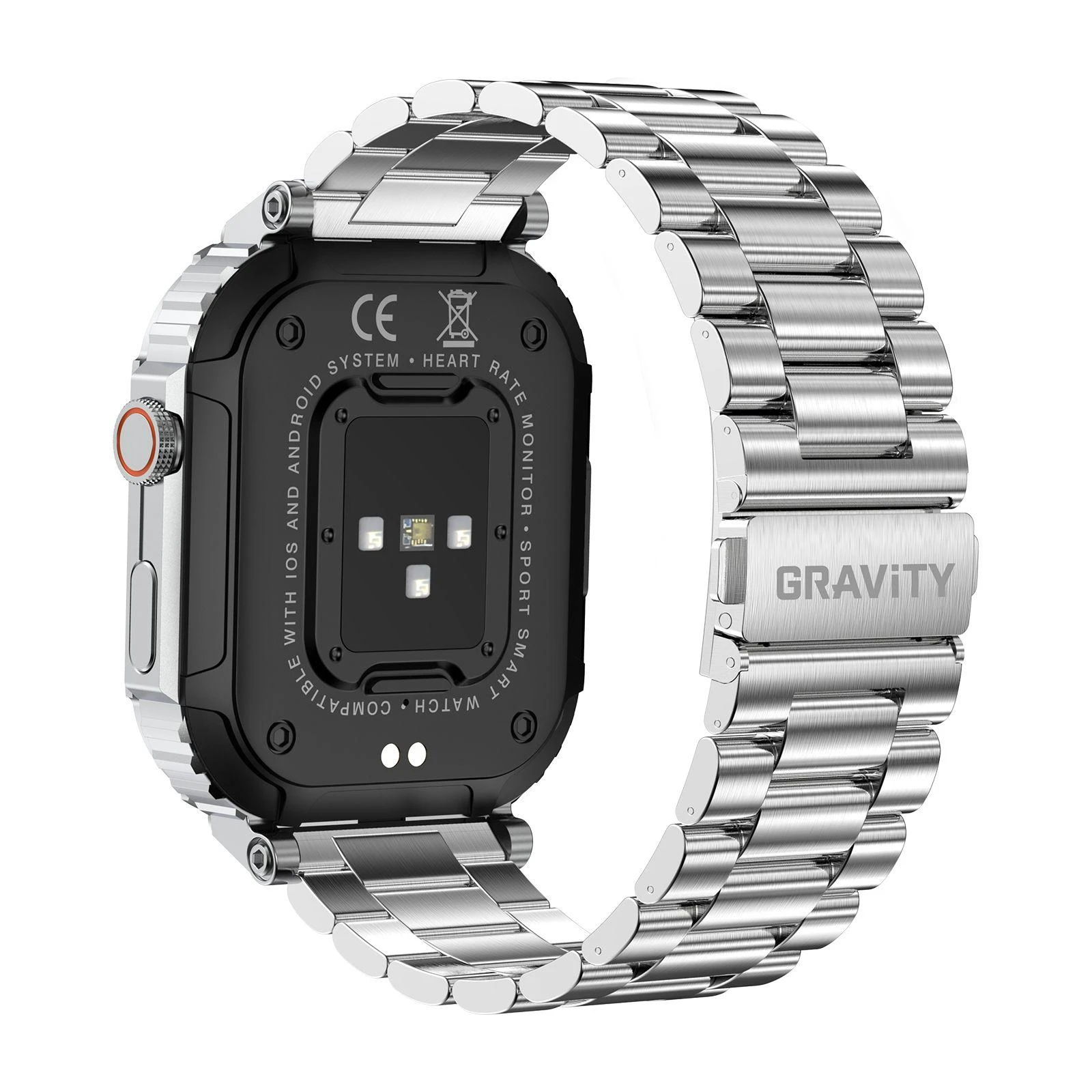 Išmanusis laikrodis Gravity GT6-7, Sidabro spalvos