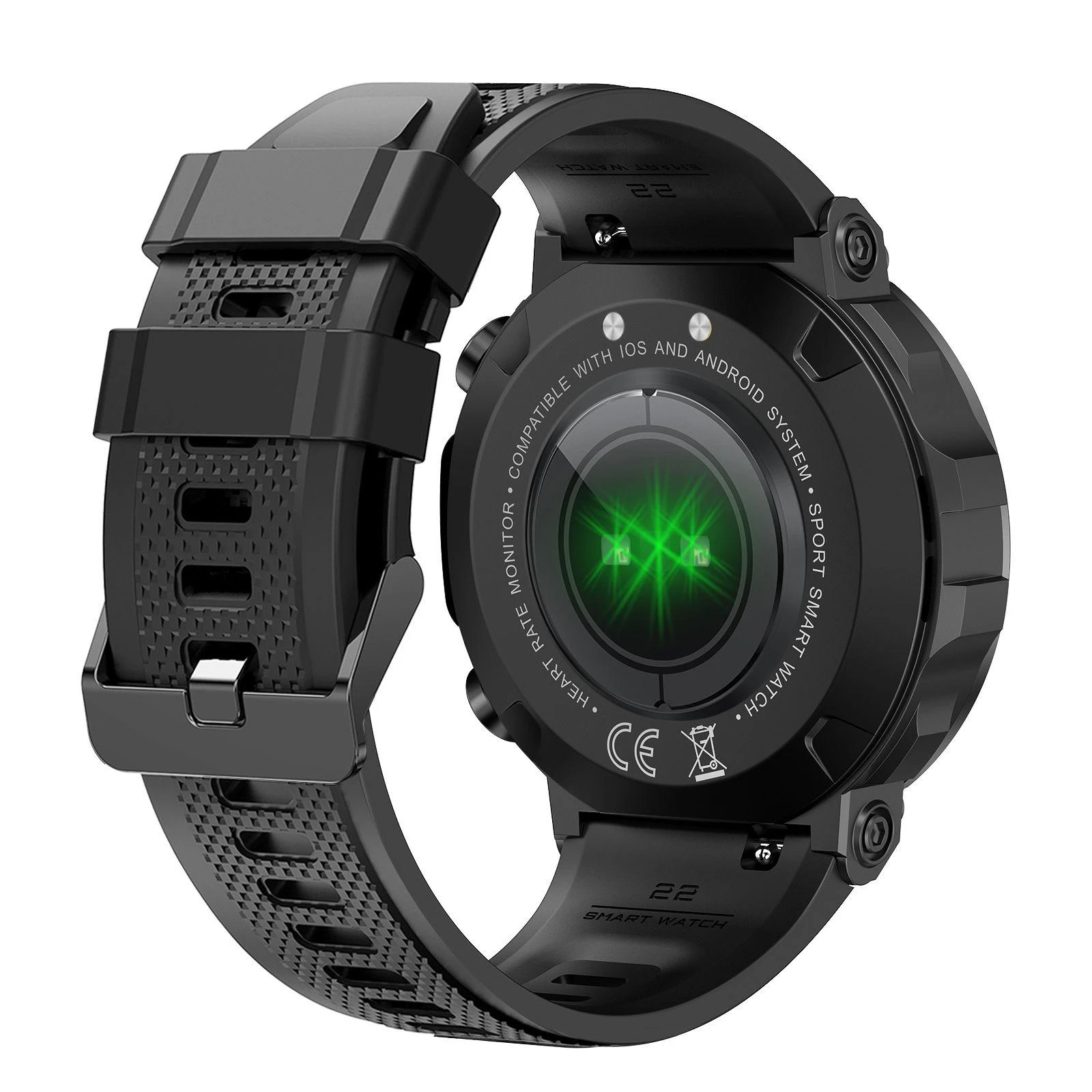 Išmanusis laikrodis Gravity GT7-1 Pro, Juodos spalvos