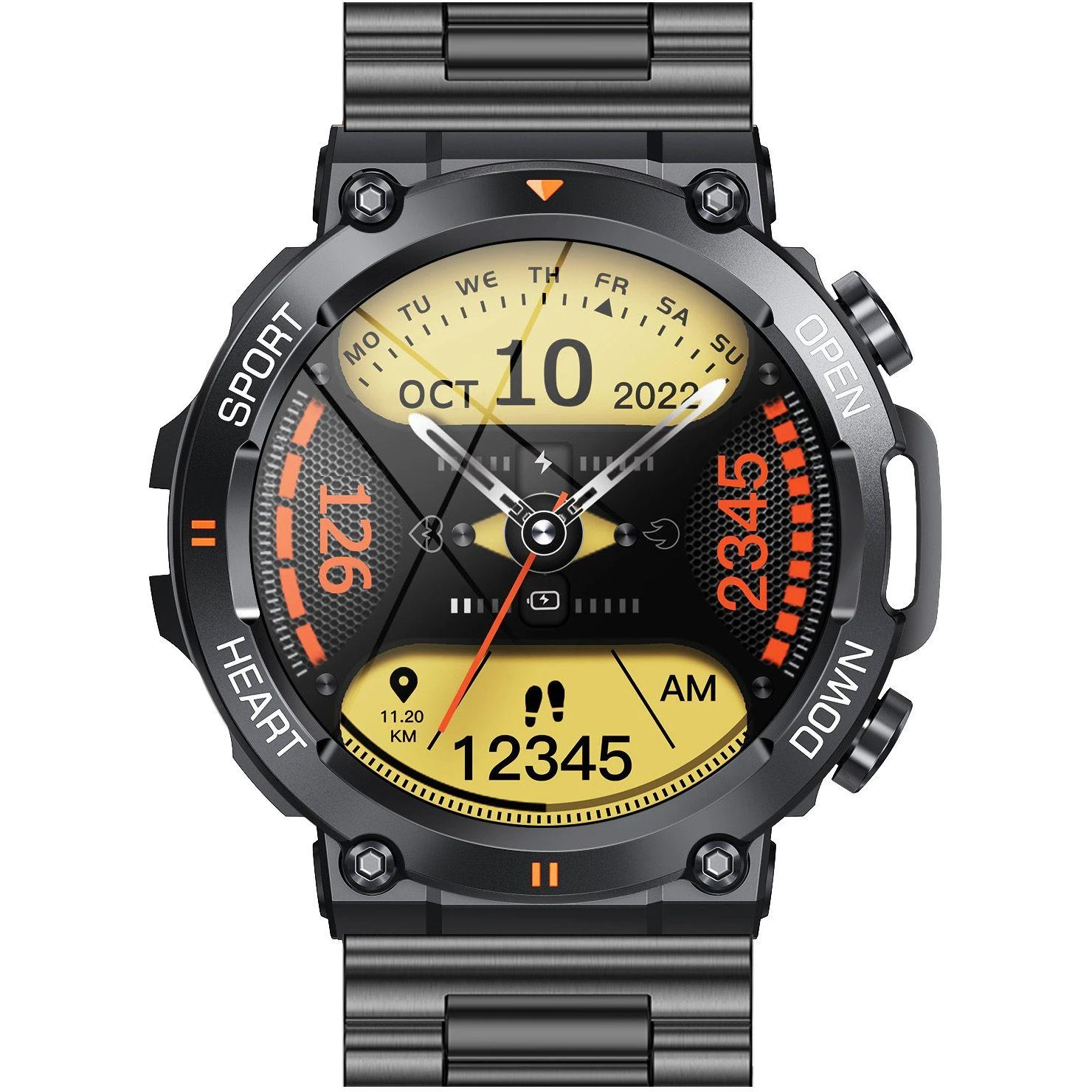 Išmanusis laikrodis Gravity GT7-2 Pro, Juodos spalvos
