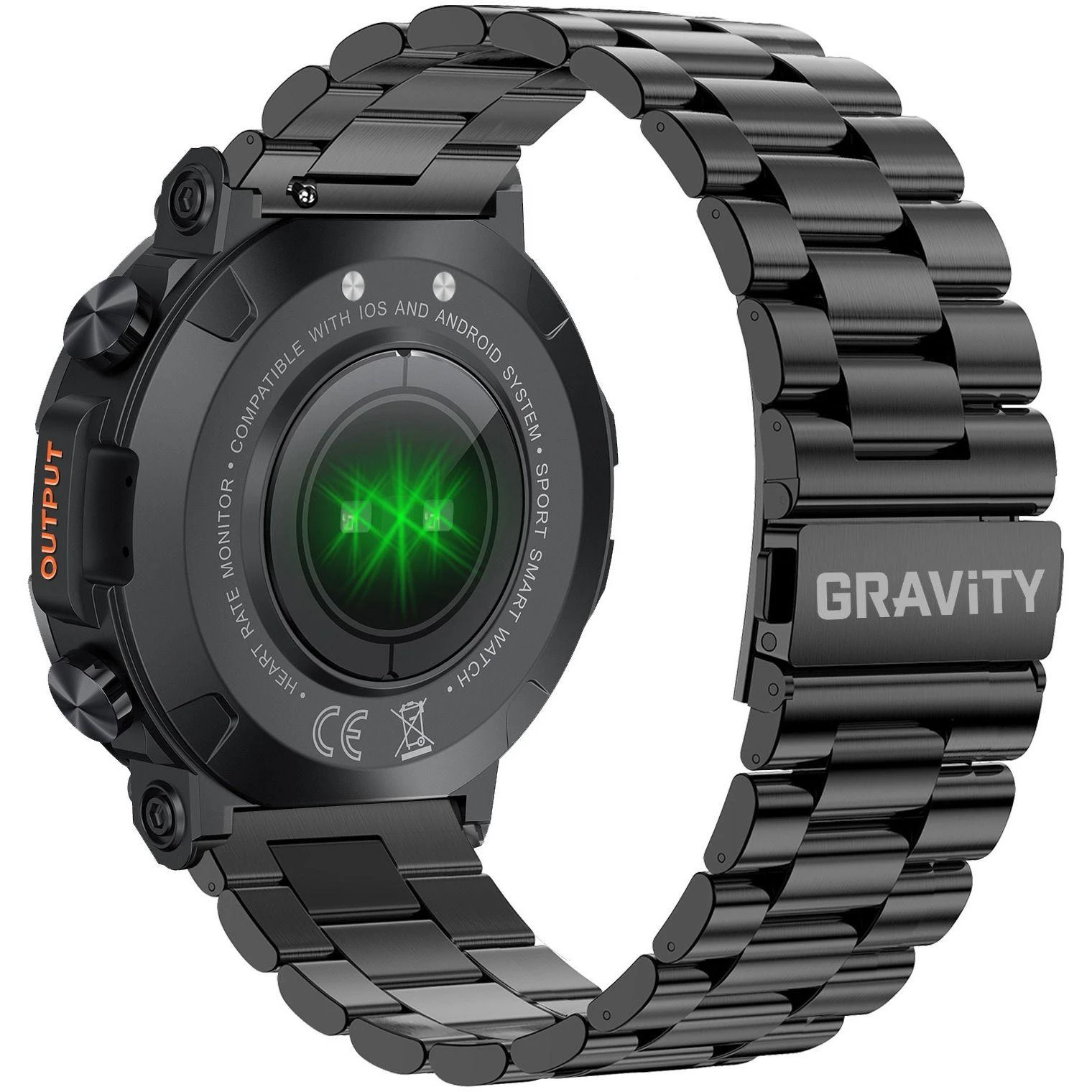 Išmanusis laikrodis Gravity GT7-2 Pro, Juodos spalvos