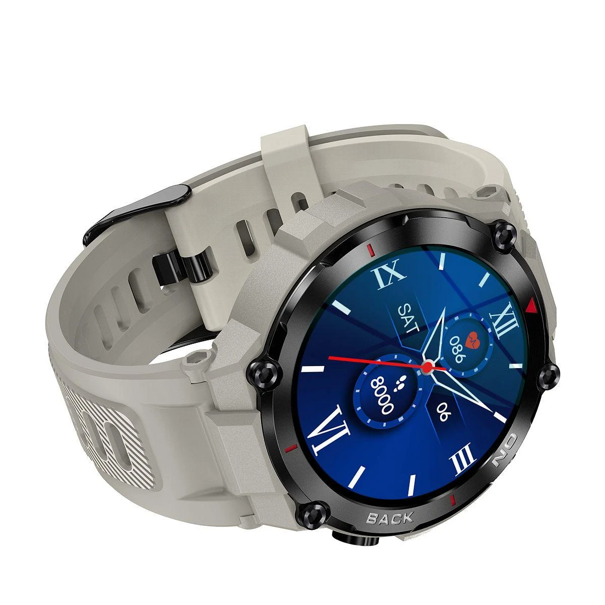 Išmanusis laikrodis Gravity GT8-4, juoda/pilka