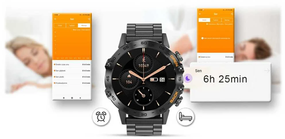 Išmanusis laikrodis Gravity GT9-2, Tamsaus sidabro spalvos