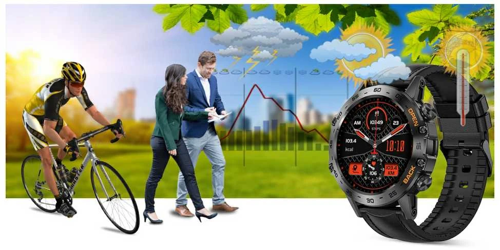 Išmanusis laikrodis Gravity GT9-5, Juodos spalvos