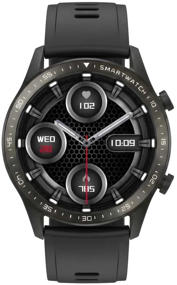 Išmanusis laikrodis Gravity Juodas su 2 dirželiais GT10-3