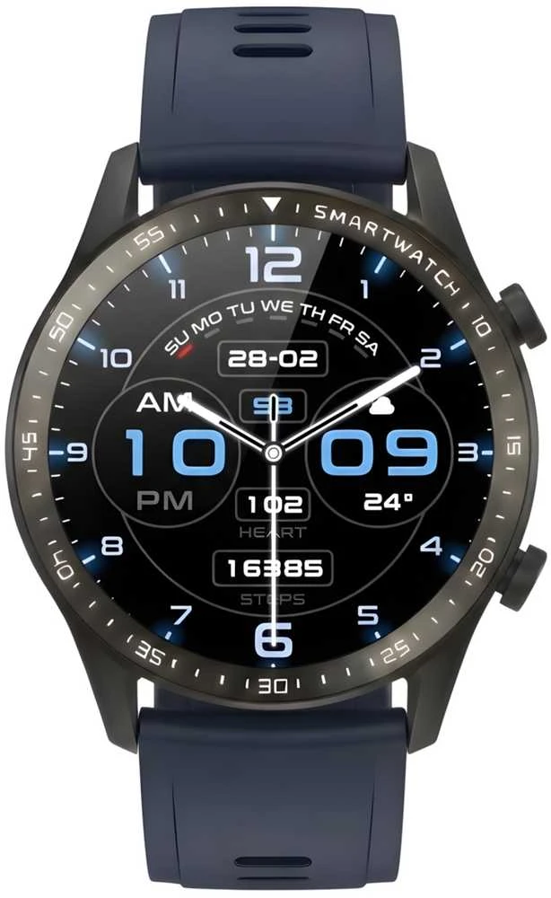 Išmanusis laikrodis Gravity Juodas su 2 dirželiais GT10-5
