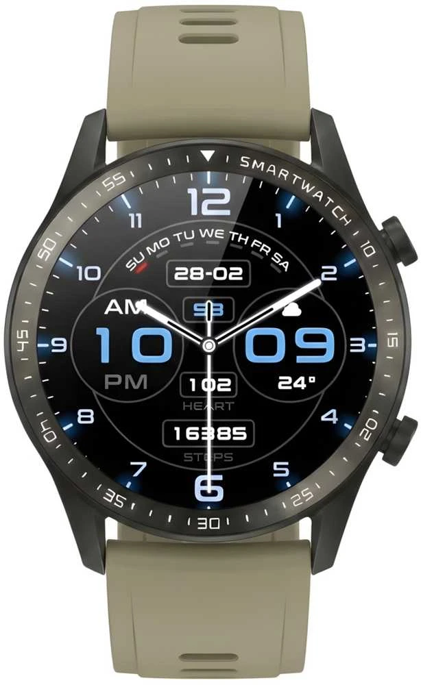 Išmanusis laikrodis Gravity Juodas su 2 dirželiais GT10-2